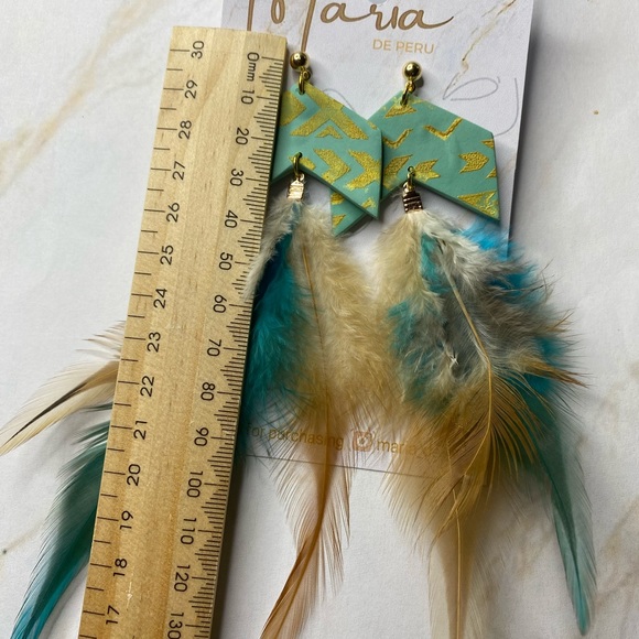 Polymer clay earrings - Picture 3 of 3